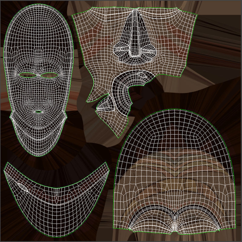 African Mask 3D model_4