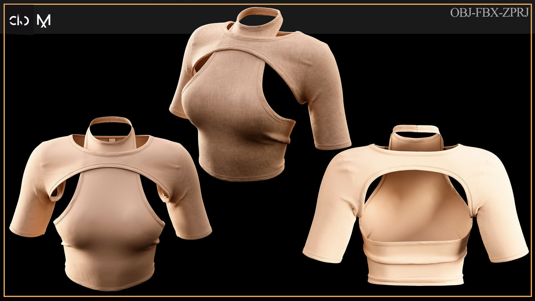 5 Woman Clothes 3D print model_2