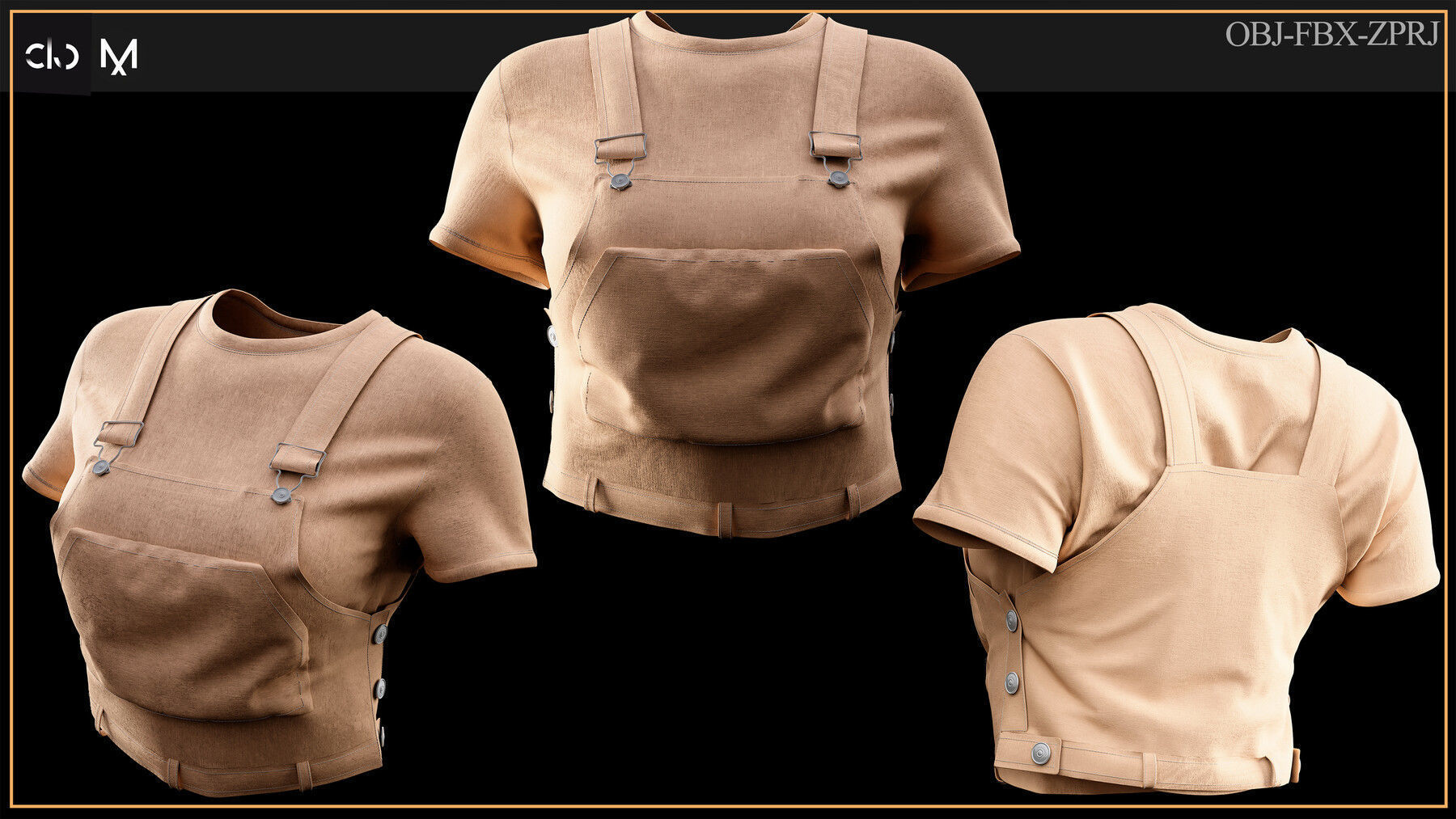 5 Woman Clothes 3D print model_3