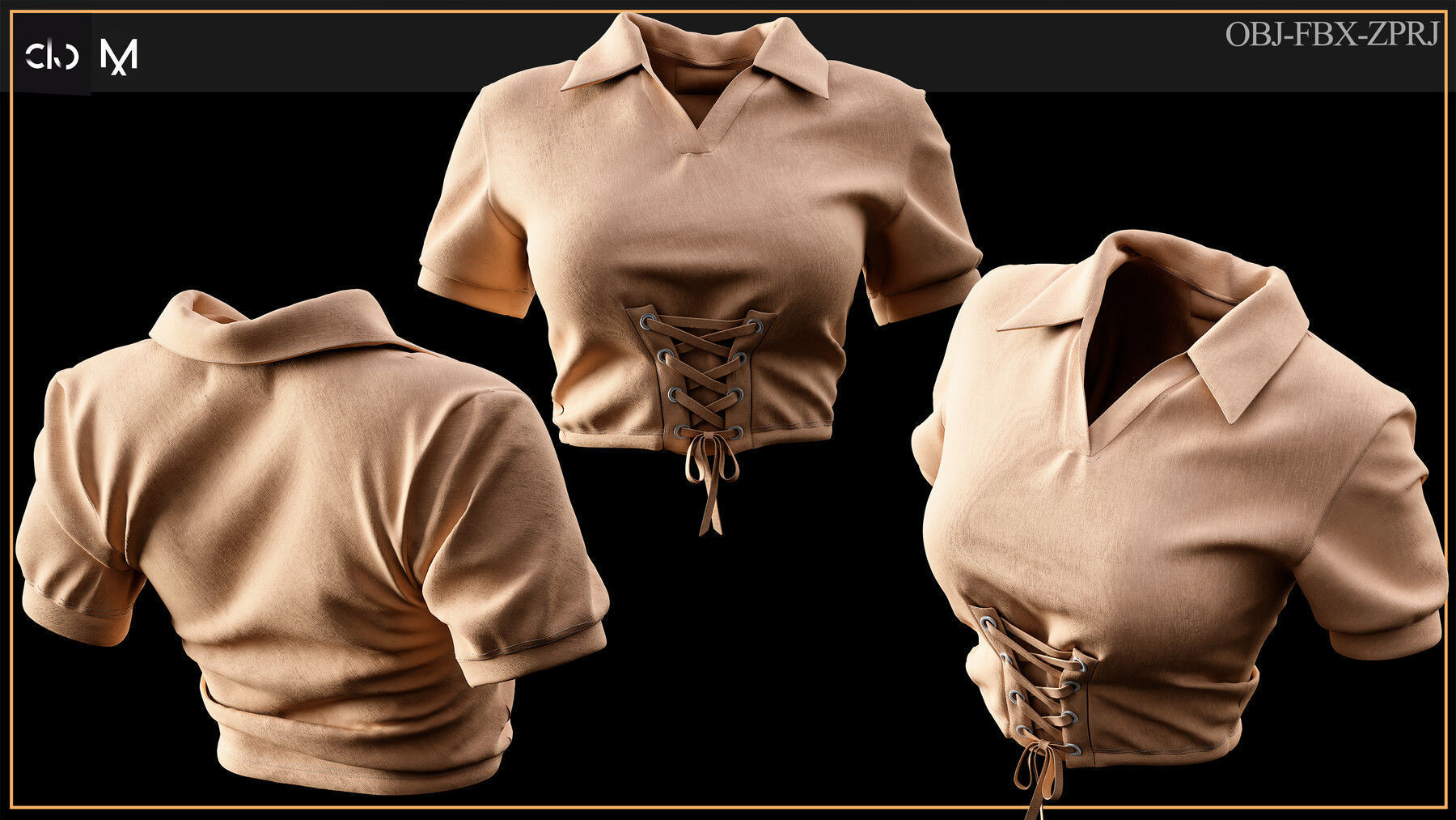 5 Woman Clothes 3D print model_1