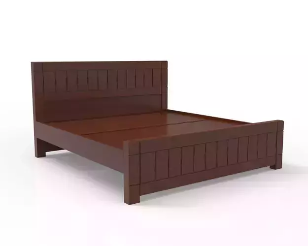 Modern Wooden Bed 
