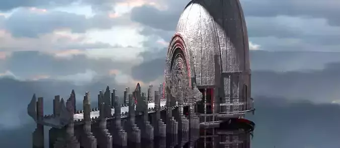 Dantes Inferno Ghost hall Arch 3D model