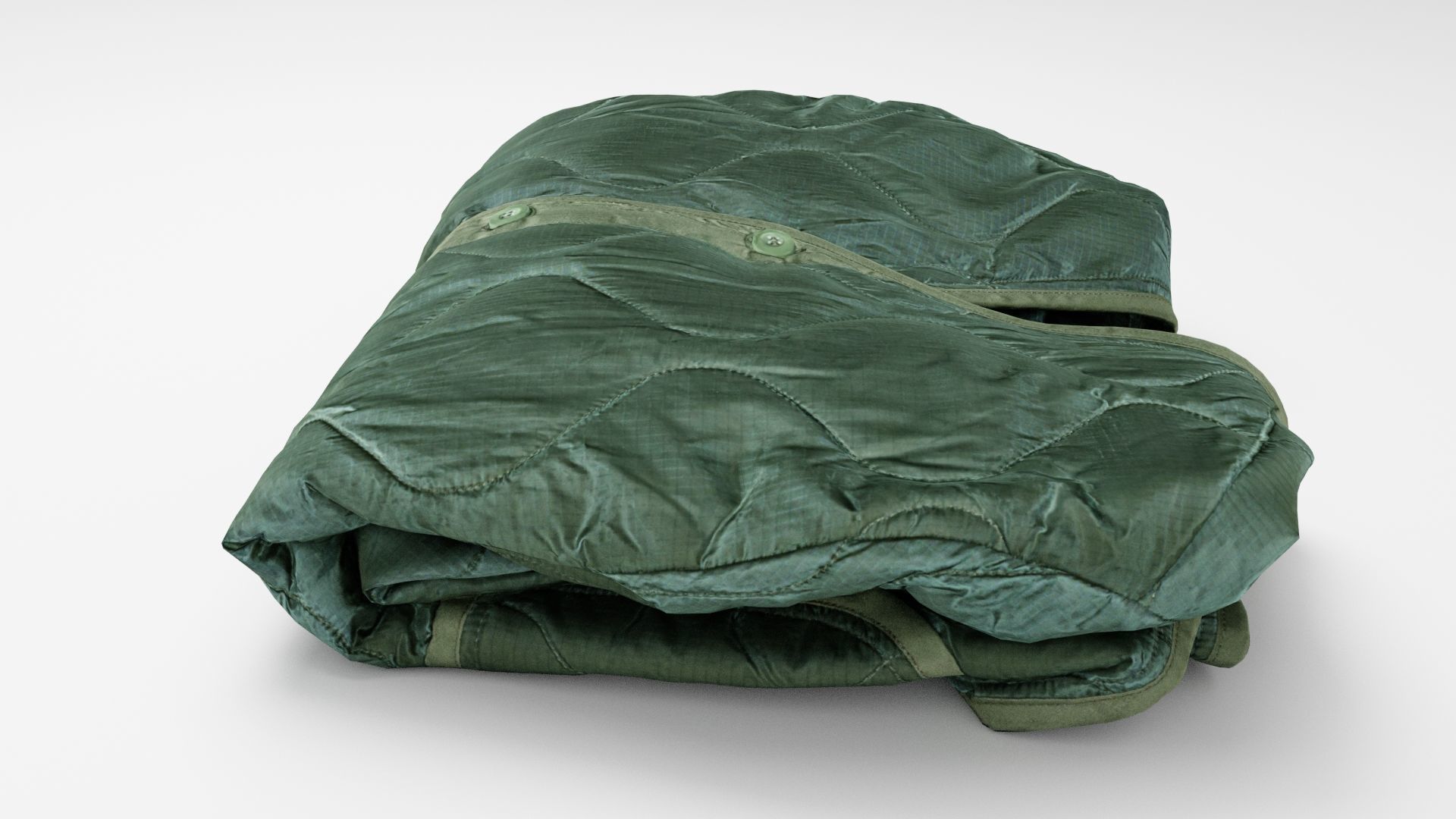 Uniform military tactical green army jacket for soldiers 3D model_1