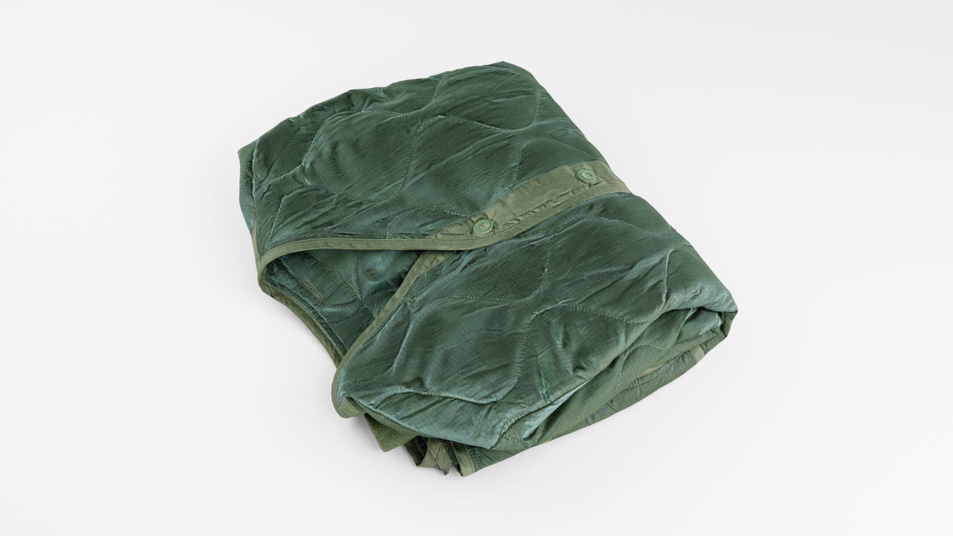 Uniform military tactical green army jacket for soldiers 3D model_2