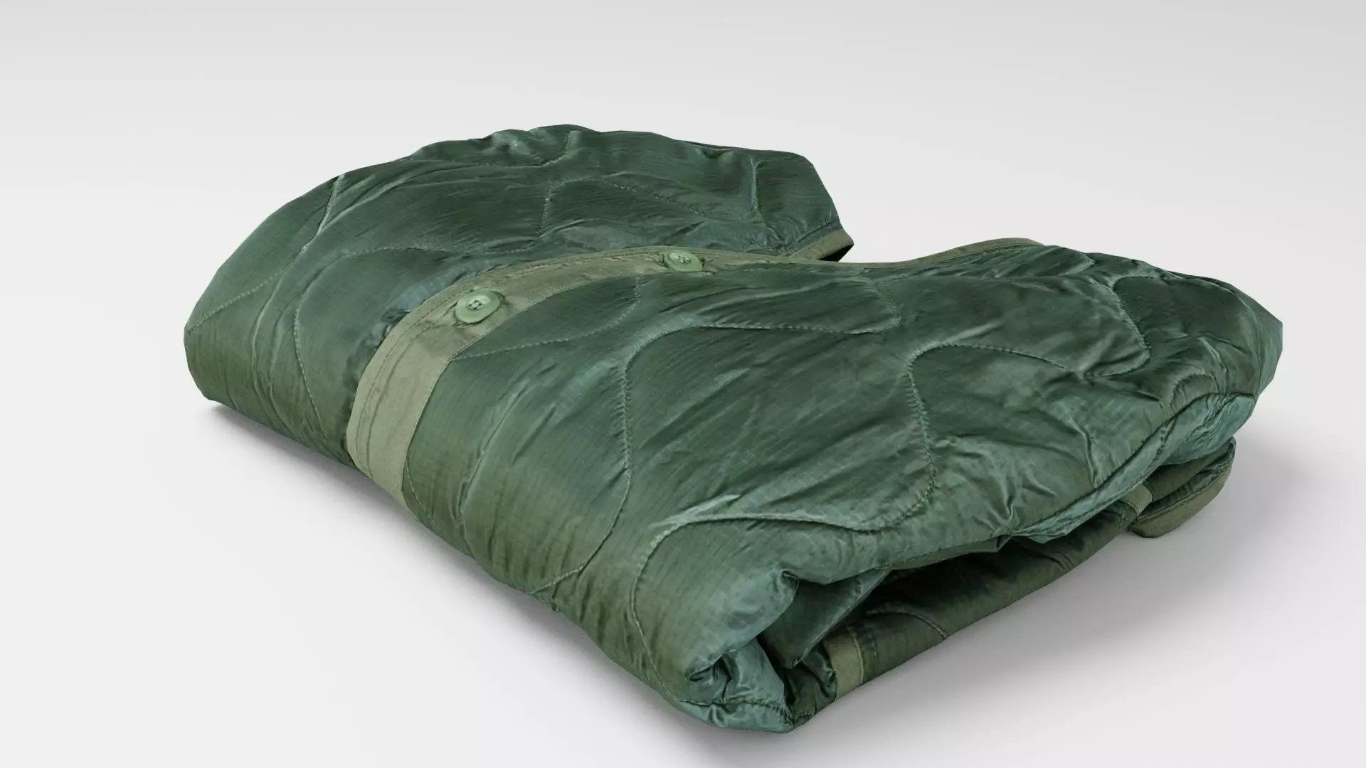 Uniform military tactical green army jacket for soldiers 3D model_0