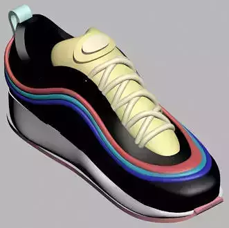 Nike Air Max Sean Wotherspoon sneakers 3D print model