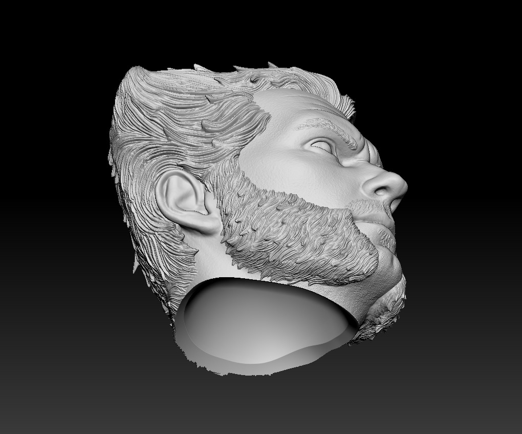 Henry Cavill Wolverine head three pack 3d printable 3D print model_10