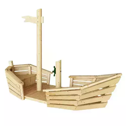 Small ship with floor 3D model