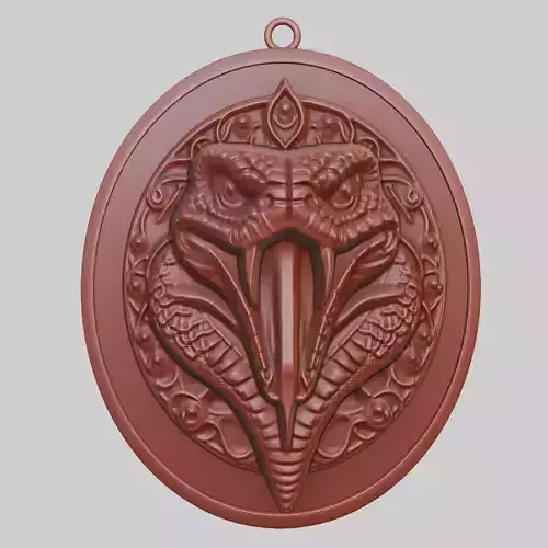 Snake Animal Pendant Snake Animal Medallion 