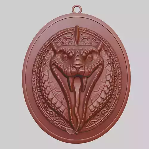 Snake Animal Pendant Snake Animal Medallion 