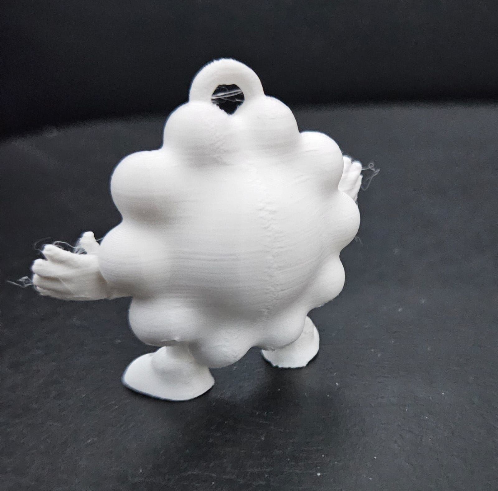 Sun Keychain 3D print model_9