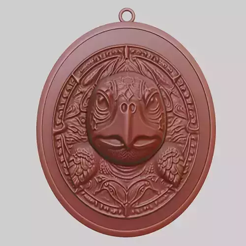 Sea Turtle Animal Pendant Sea Turtle Animal Medallion 