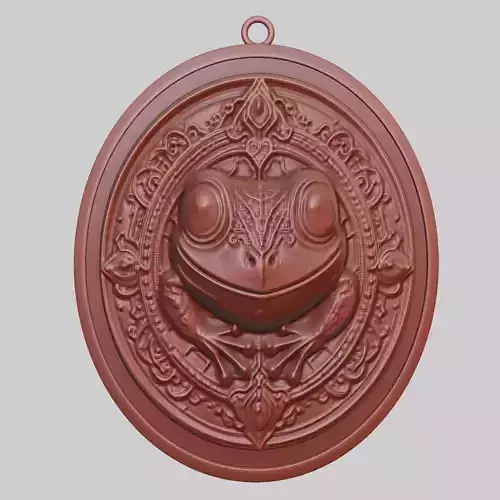 Frog Animal Pendant Frog Animal Medallion 