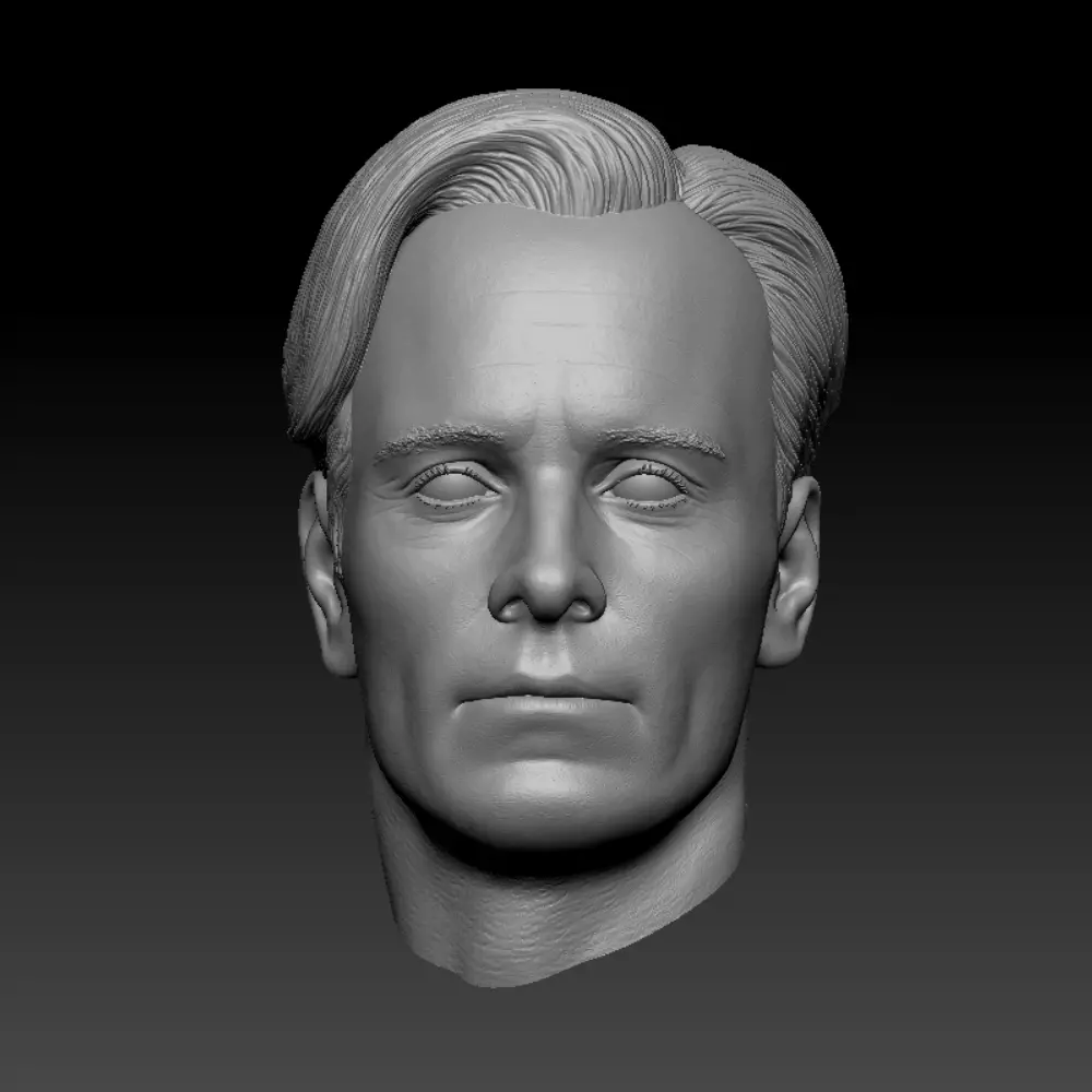 ALIEN  DAVID 8 MICHAEL FASSBENDER HEAD SCULPTURE 3D PRINT MODEL 3D print model_0