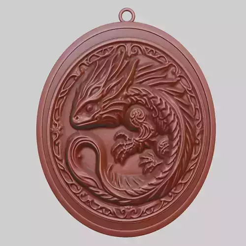 Salamander Animal Pendant Salamander Animal Medallion 