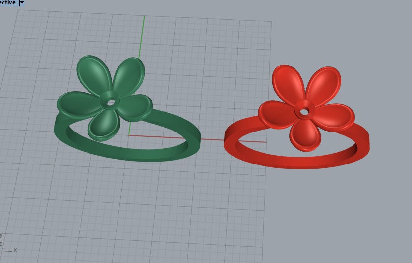 Flower Engagement Women Ring 3dm stl 3D print model 3D print model_14