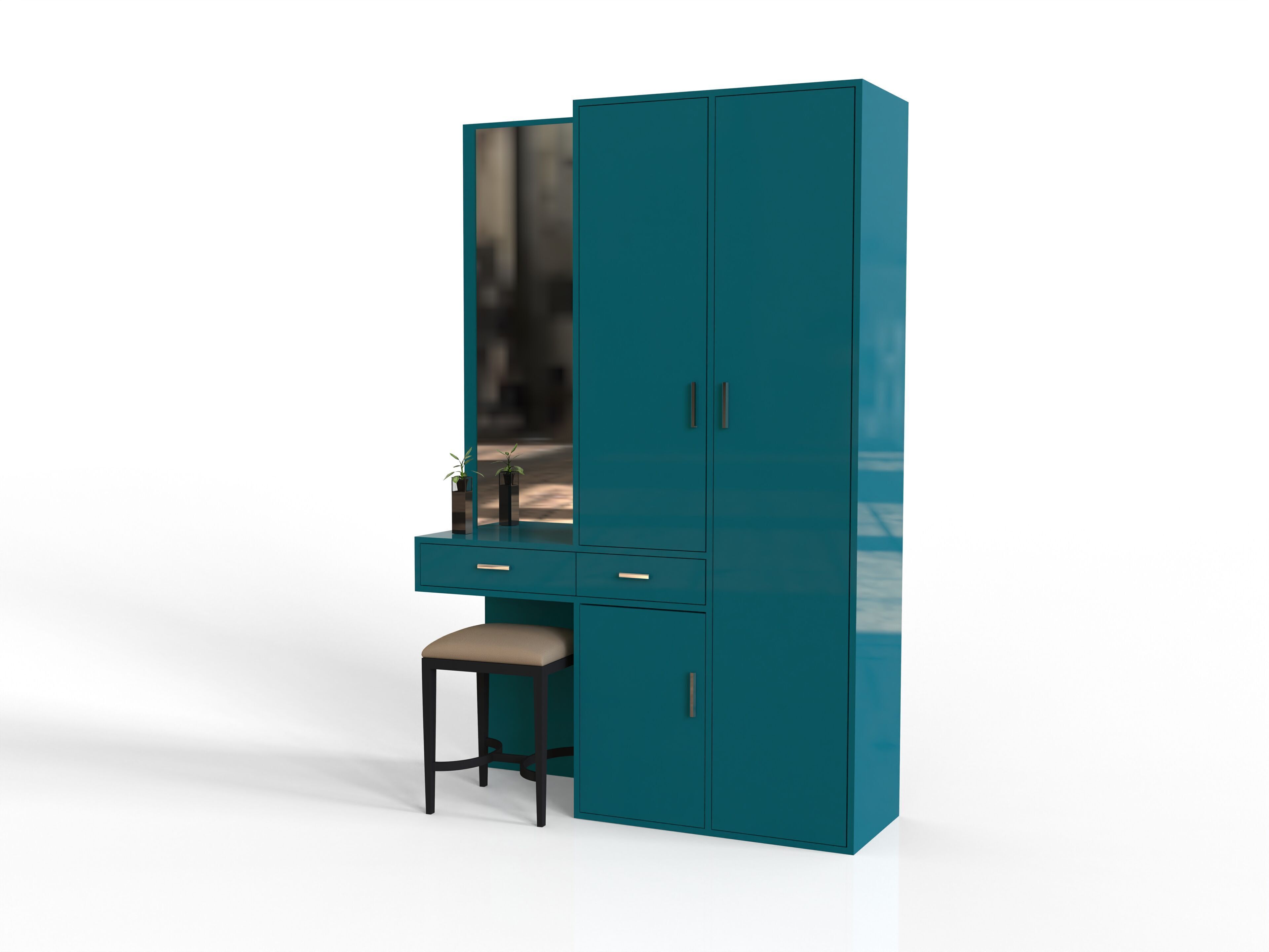 Drawing room Cabinet   Free 3D model_2