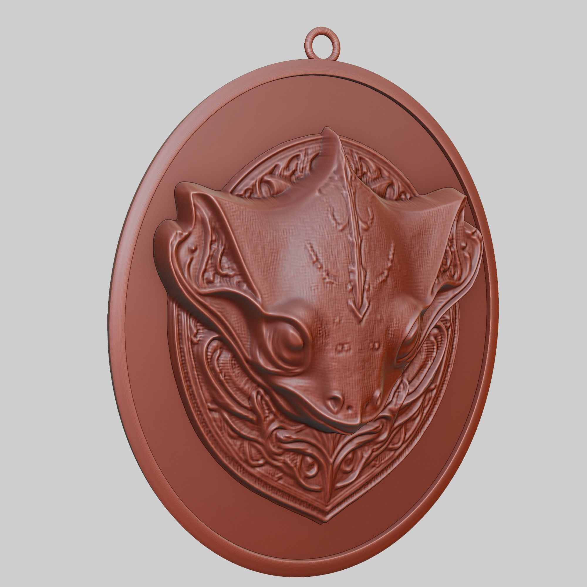 Stingray Animal Pendant Stingray Animal Medallion  3D print model_1