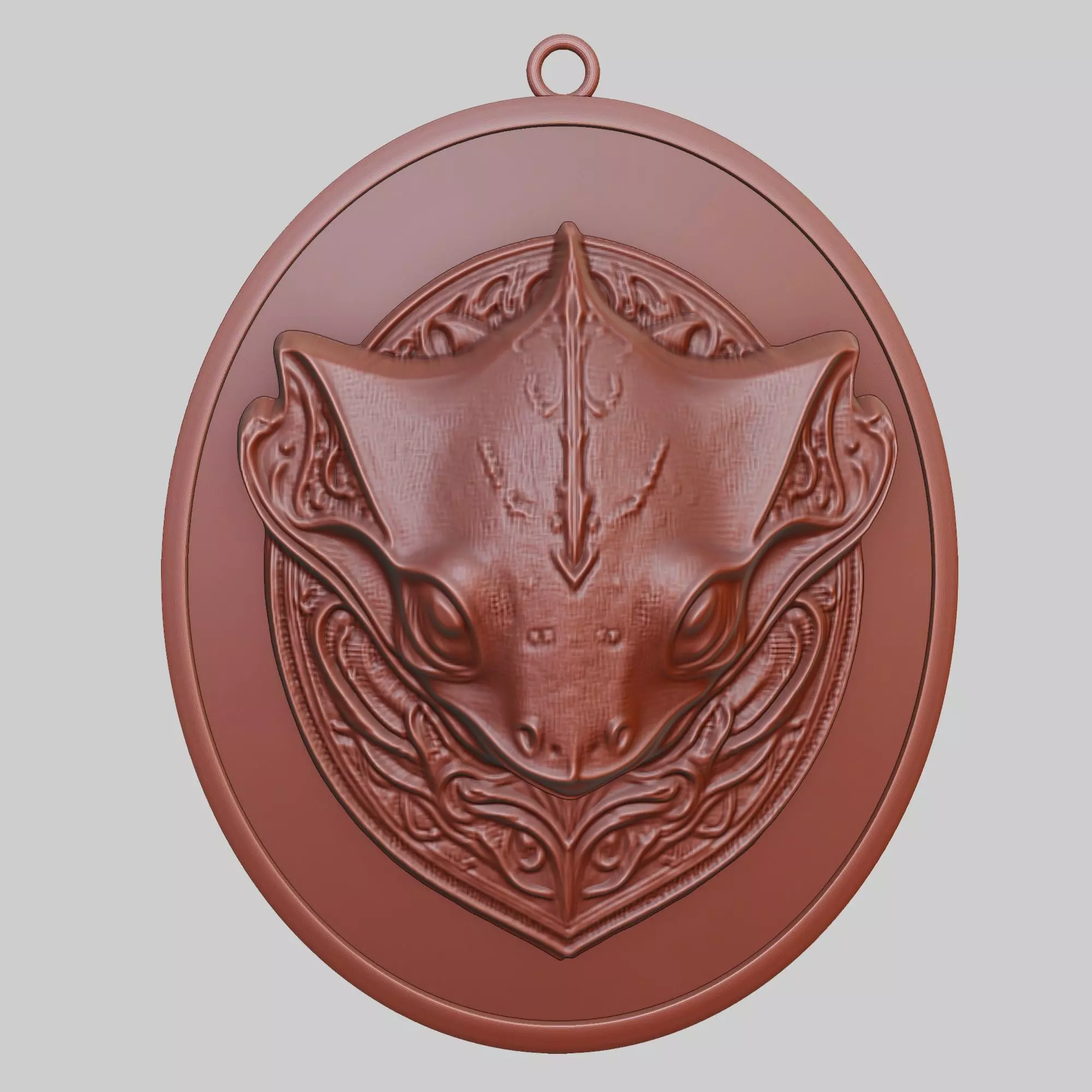 Stingray Animal Pendant Stingray Animal Medallion  3D print model_0