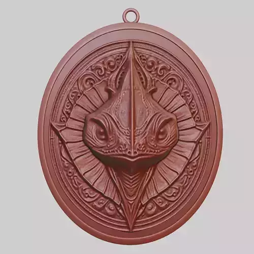 Stingray Animal Pendant Stingray Animal Medallion 