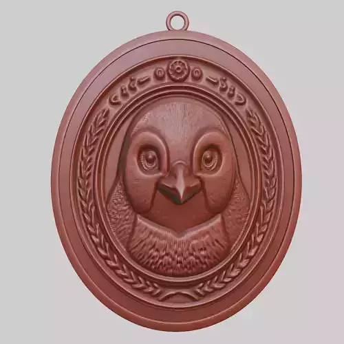 Penguin Animal Pendant Penguin Animal Medallion 