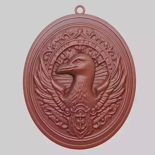 Seagull Animal Pendant Seagull Animal Medallion 