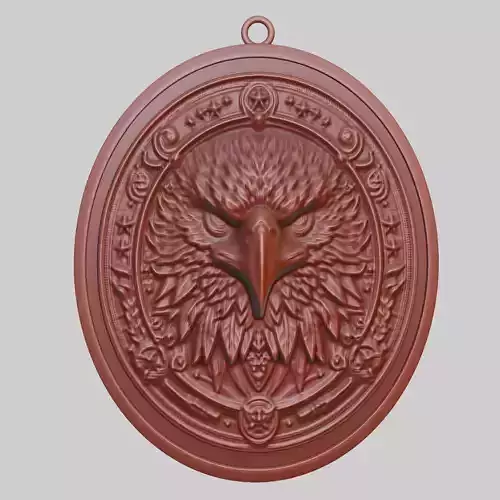 Eagle Animal Pendant Eagle Animal Medallion 