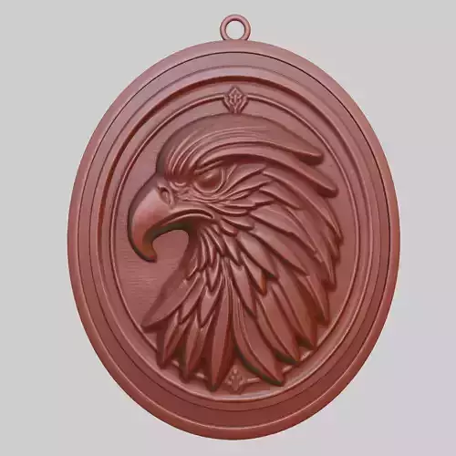 Hawk Animal Pendant Hawk Animal Medallion 
