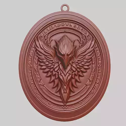 Hawk Animal Pendant Hawk Animal Medallion 