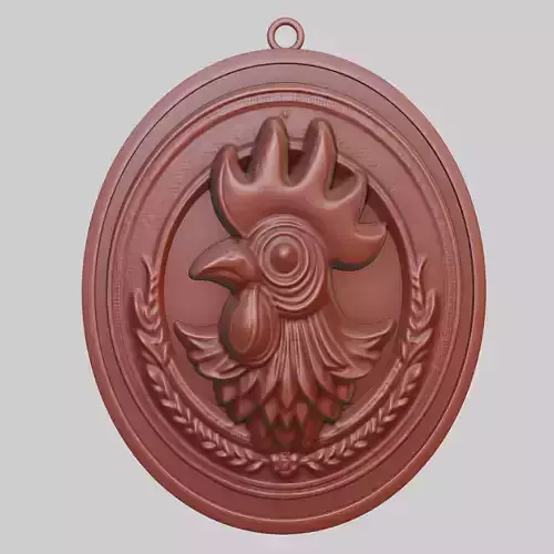 Chicken Animal Pendant Chicken Animal Medallion 