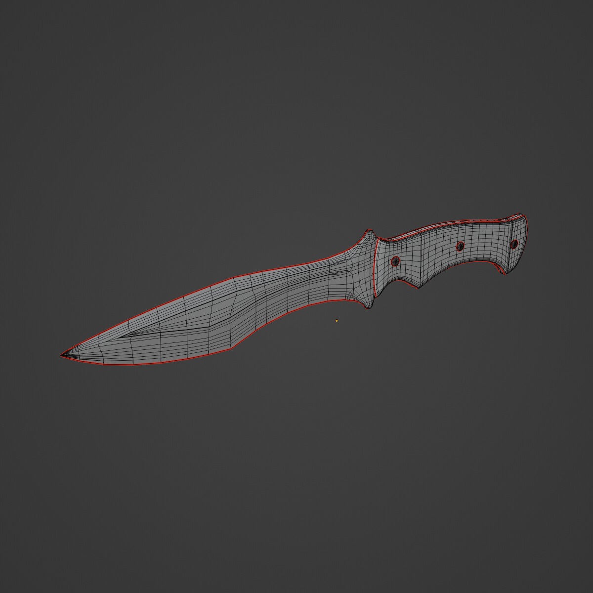 Kitchen Knife 03 3D model_9