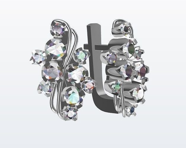 Earrings 3D print model