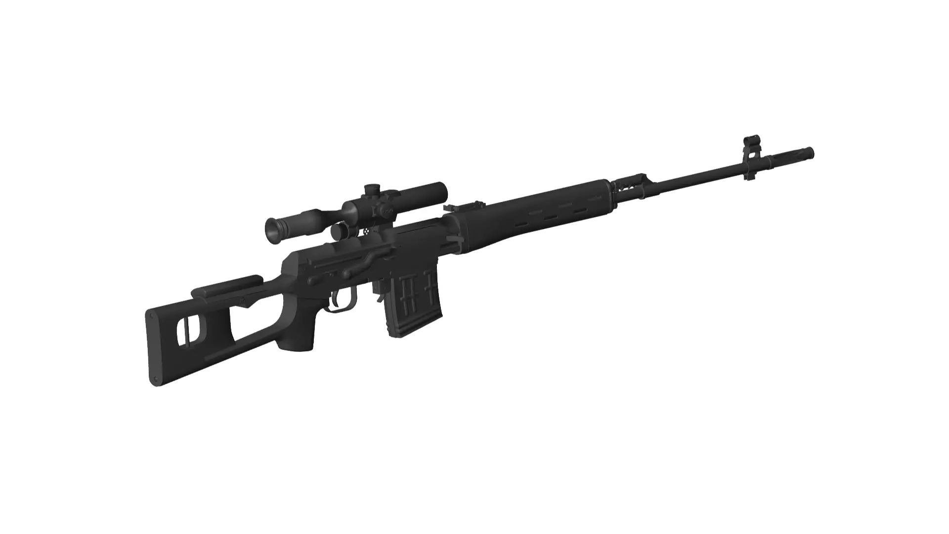 Dragunov Sniper Rifle 3D model_0