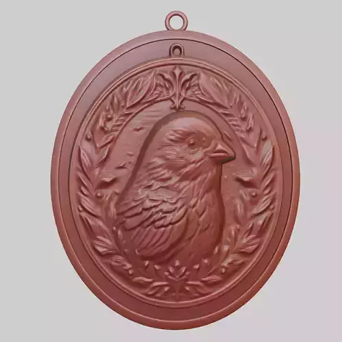 Canary Animal Pendant Canary Animal Medallion 