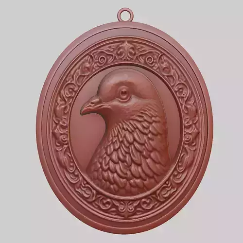 Pigeon Animal Pendant Pigeon Animal Medallion 