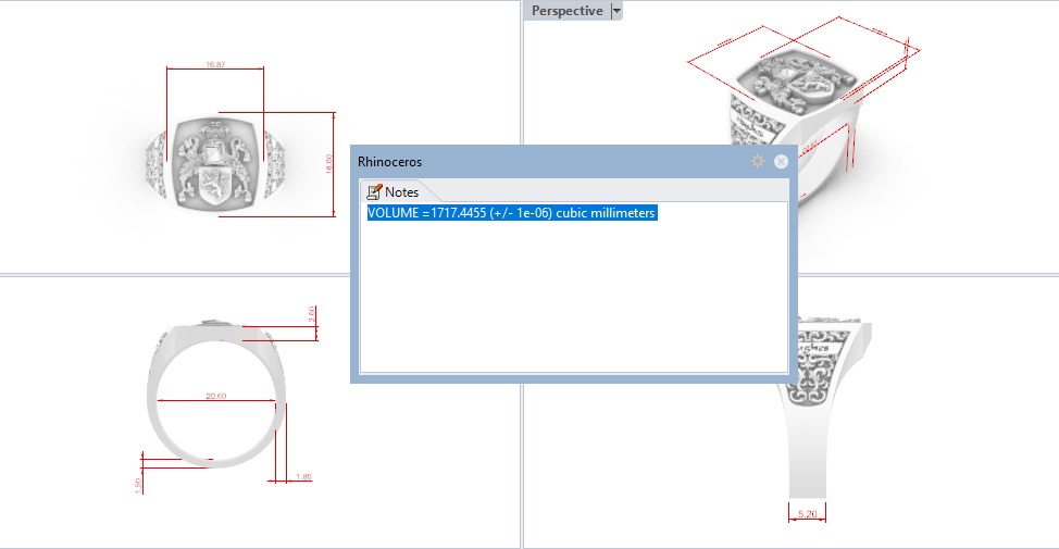 FAMILY CREST RING 3D MODEL 3D print model_5