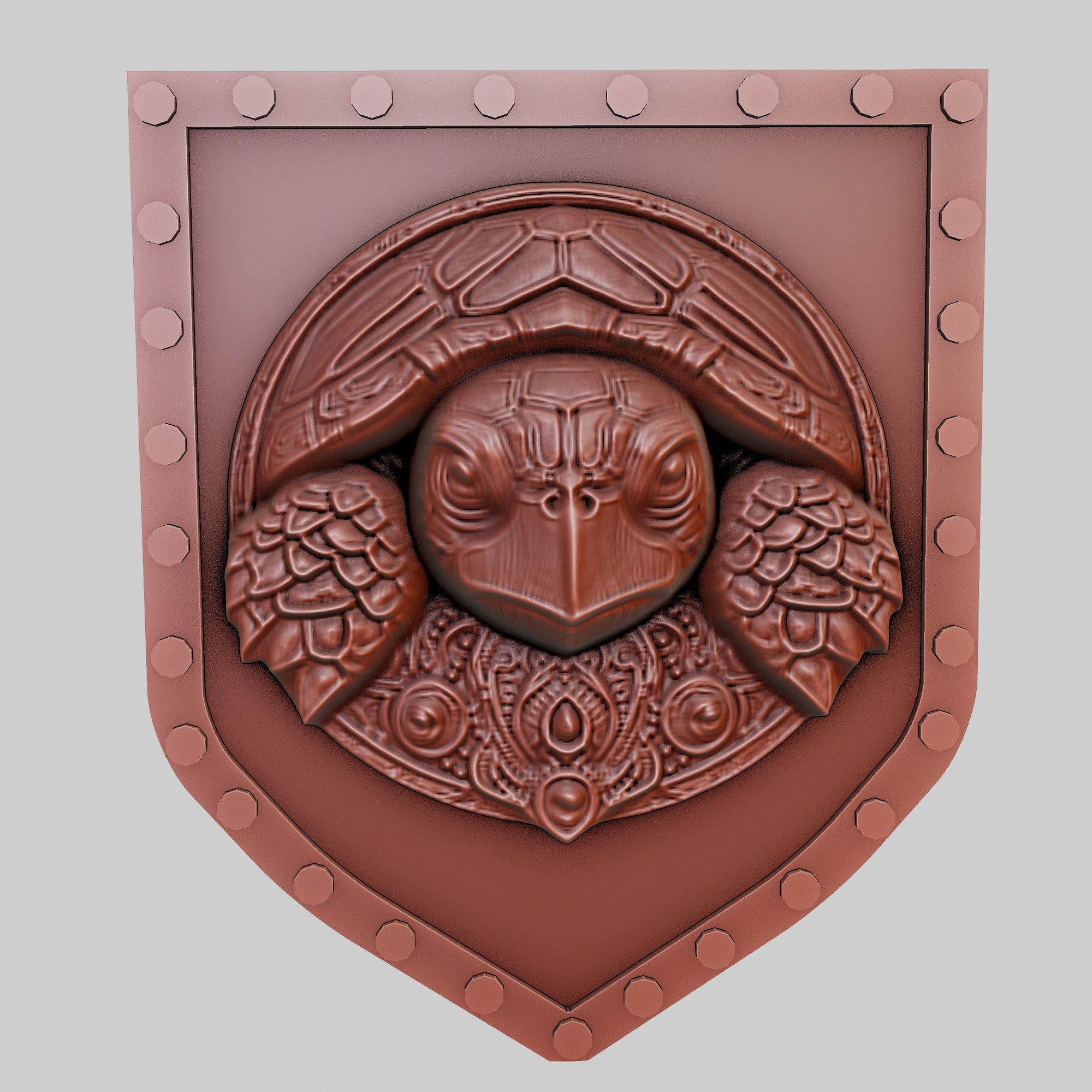 Sea Turtle Animal Wall Art Sea Turtle Animal Medallion  3D print model_2