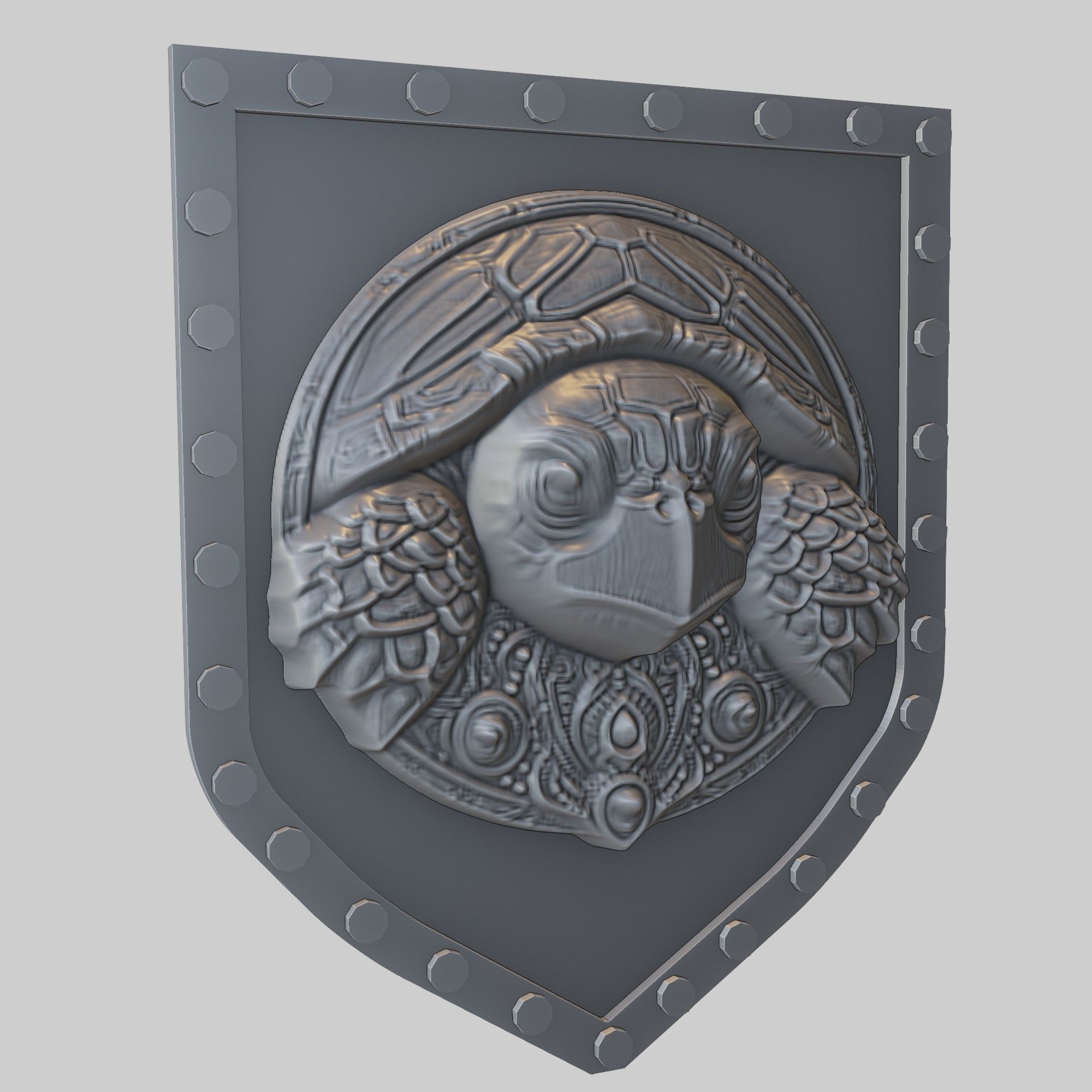 Sea Turtle Animal Wall Art Sea Turtle Animal Medallion  3D print model_1