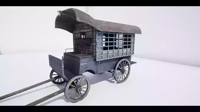 The Carriage 3 Low-poly 3D model