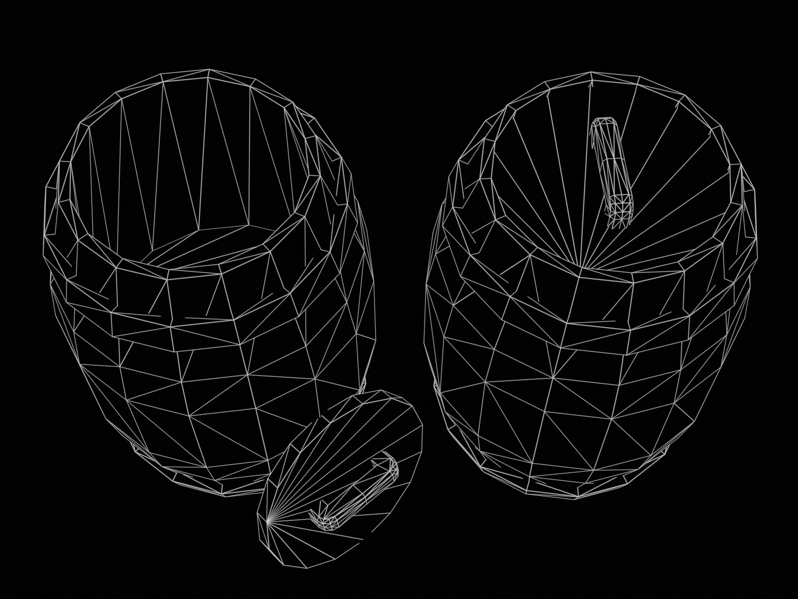 Stylized gameready empty barrel Low-poly 3D model_12