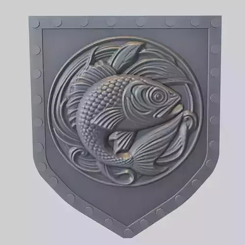 Fish Animal Wall Art Fish Animal Medallion 