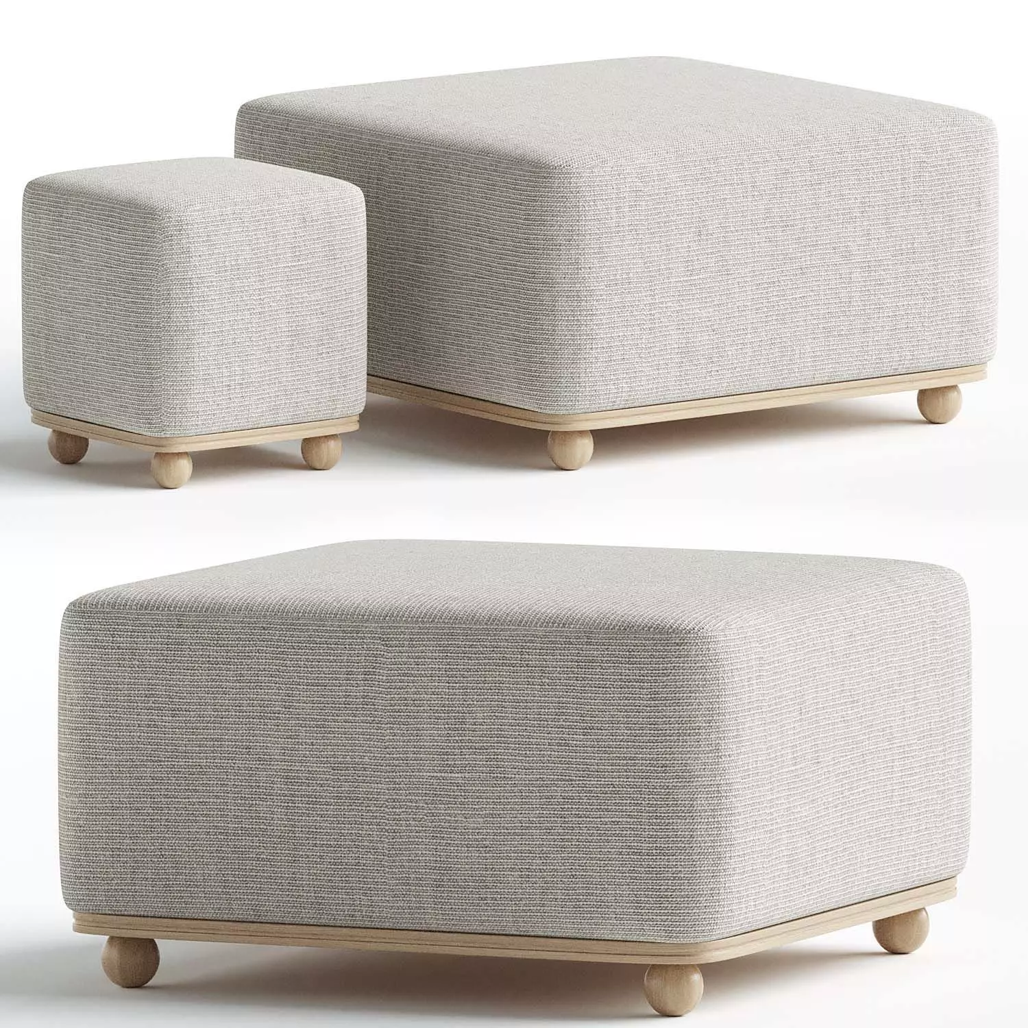 Arie Ottoman 3D model_0