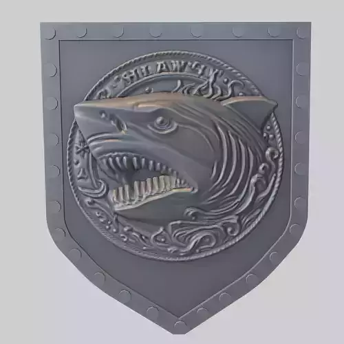 Shark Animal Wall Art Shark Animal Medallion 