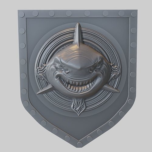 Shark Animal Wall Art Shark Animal Medallion  3D print model