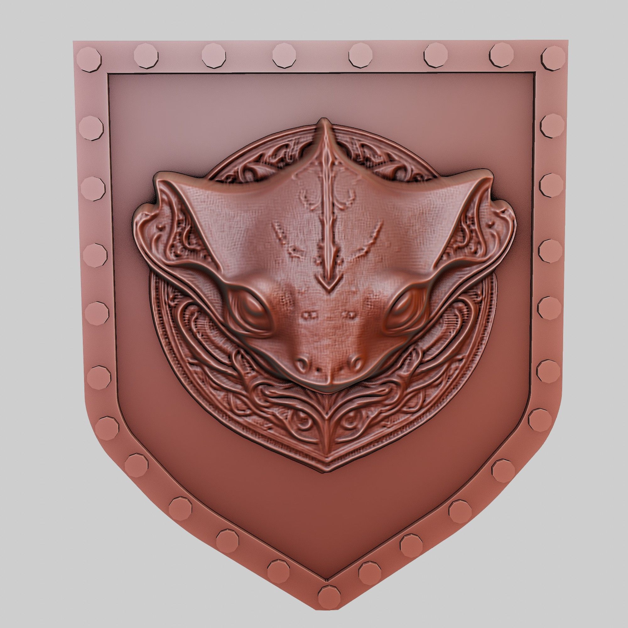 Stingray Animal Wall Art Stingray Animal Medallion  3D print model_2