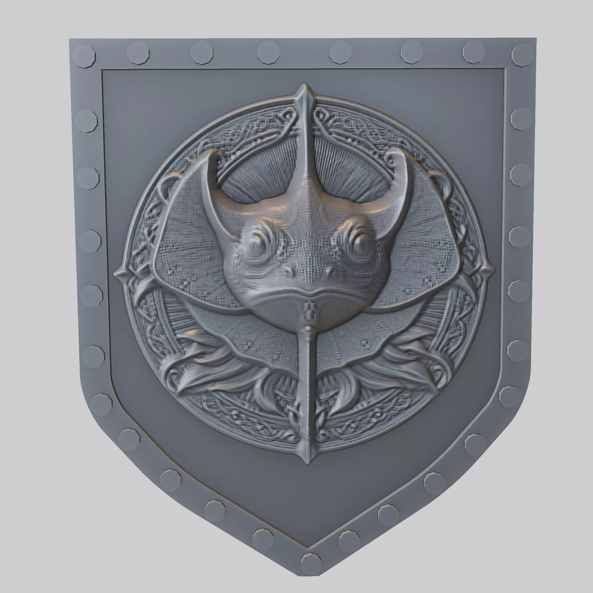 Stingray Animal Wall Art Stingray Animal Medallion  3D print model_0