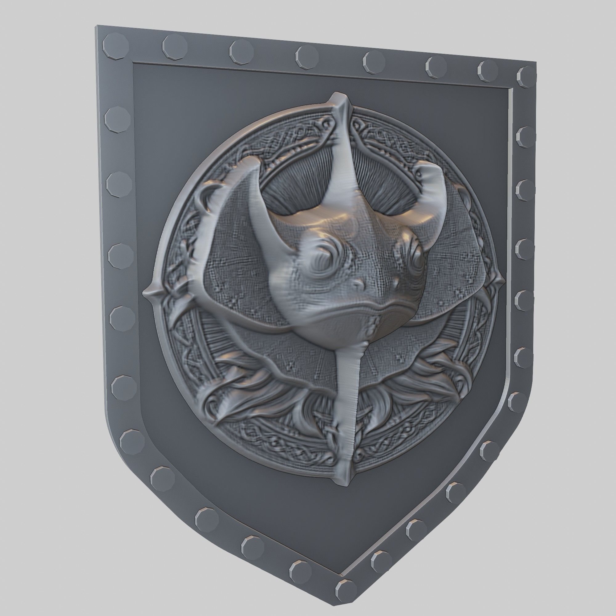 Stingray Animal Wall Art Stingray Animal Medallion  3D print model_1