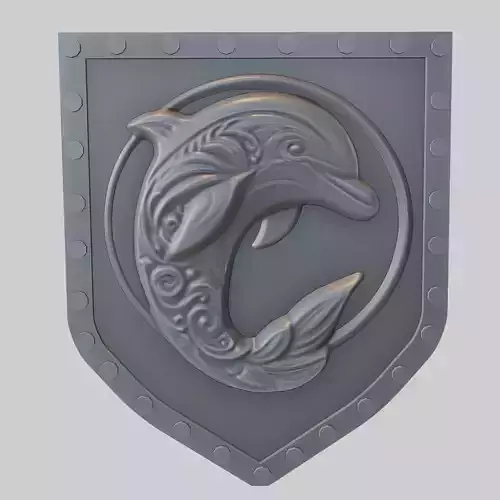 Dolphin Animal Wall Art Dolphin Animal Medallion 