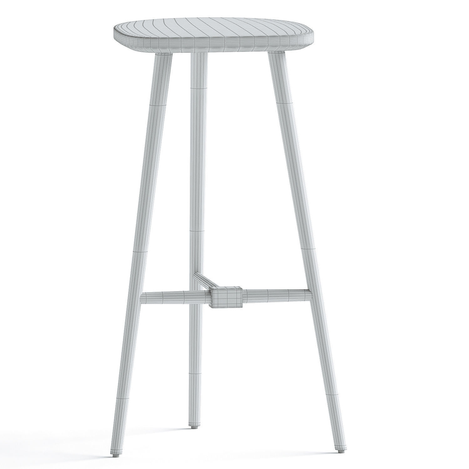 Fielder Counter Stool 3D model_2