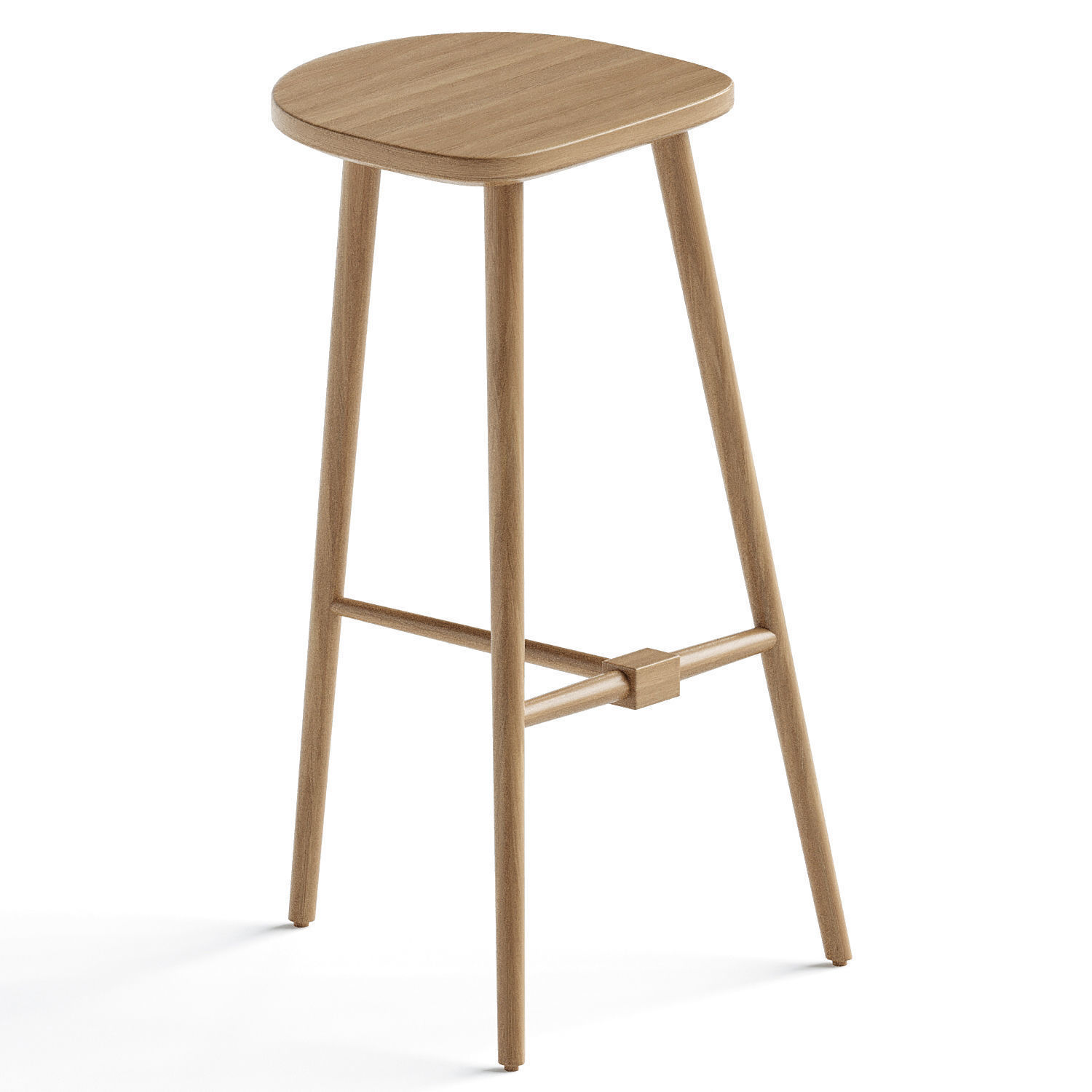 Fielder Counter Stool 3D model_1
